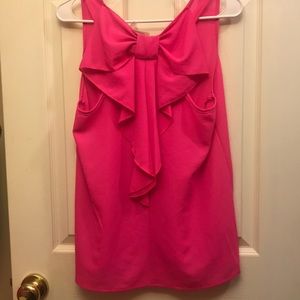 Hot pink bow tank❤️